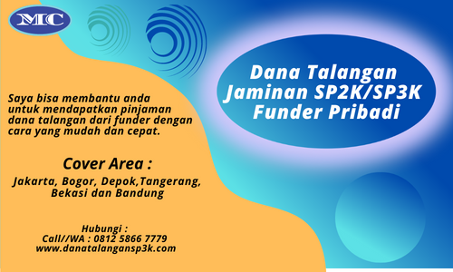 Pinjaman Dana Talangan Sementara Jaminan SPPK/SP3K/OL